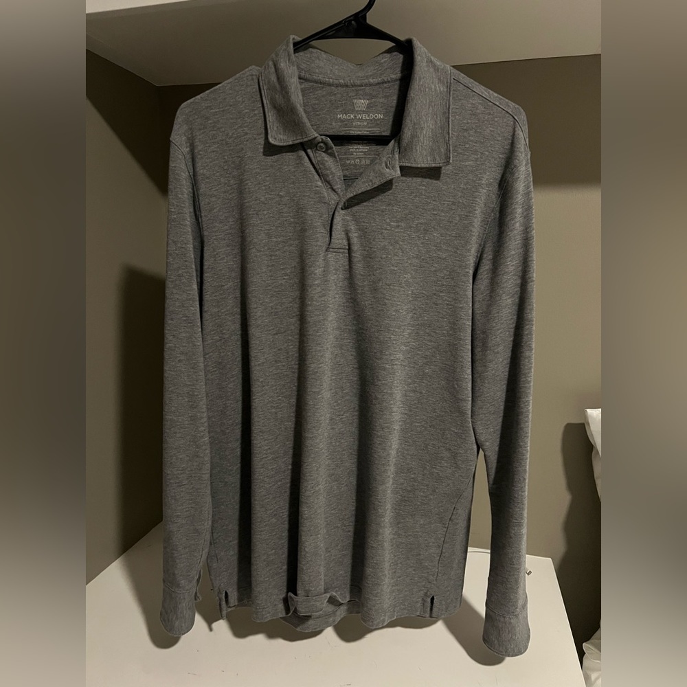 Mack Weldon long sleeve polo shirt